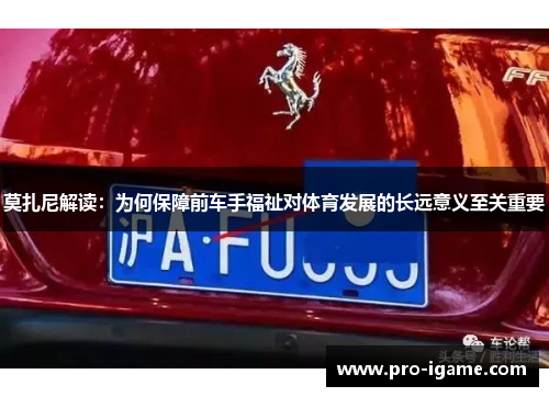 莫扎尼解读：为何保障前车手福祉对体育发展的长远意义至关重要