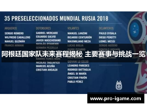 阿根廷国家队未来赛程揭秘 主要赛事与挑战一览
